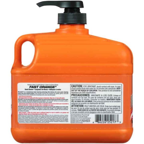 Fast Orange<span class="sup">®</span> Fine Pumice Lotion Hand Cleaner, 1/2 GAL w/pump - Image 2