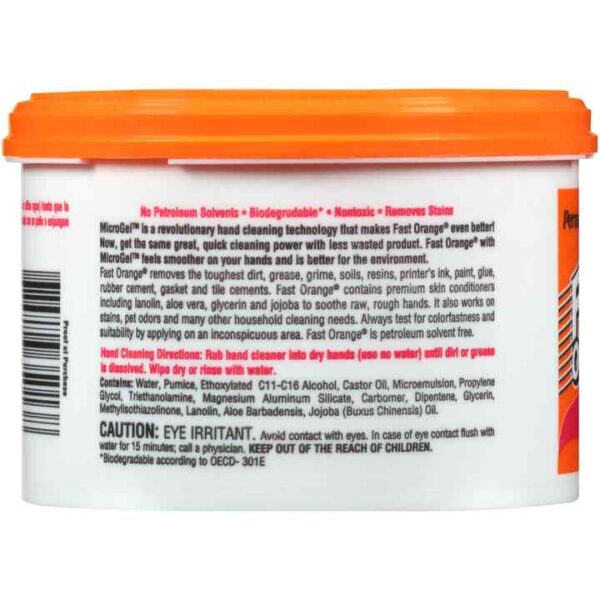 Fast Orange<span class="sup">®</span> Pumice Cream Hand Cleaner, 14 OZ - Image 2