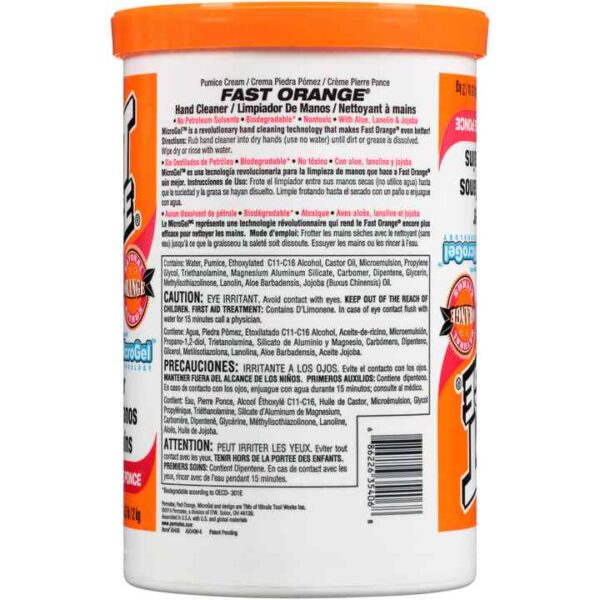 Fast Orange<span class="sup">®</span> Pumice Cream Hand Cleaner, 4.5 LB - Image 2